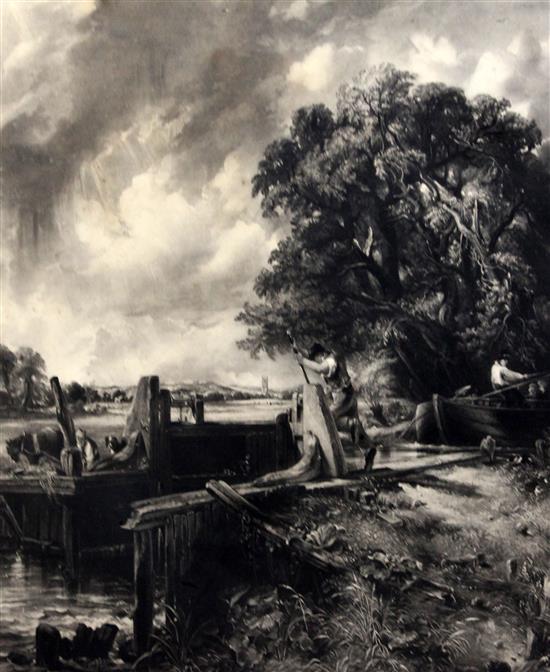 David Lucas after John Constable The Lock, 24.5 x 20in.